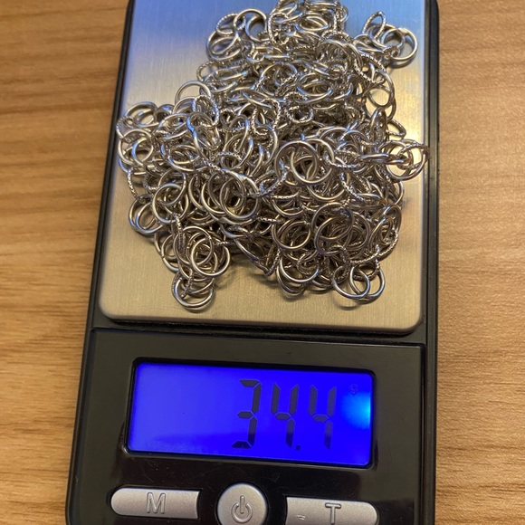 Gorgeous 925 sterling silver link chain necklace - 58"!!! - Picture 7 of 8